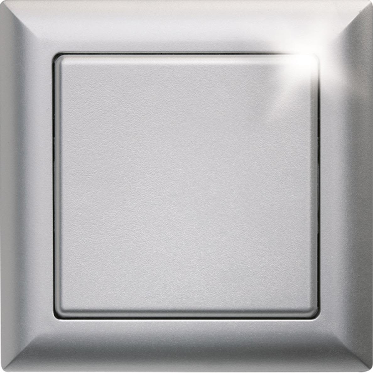 Eltako 30000591 Tryckknapp termoplast, halogenfri Aluminium, matt, lackerad