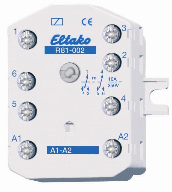 Eltako R81-002-230VAC Arbetsströmsrelä 2 växlande, 230 V, 10 A