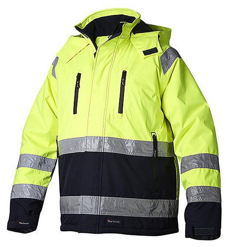Top Swede 122 Vinterjakke varsel, gul/marineblå Str. XXL