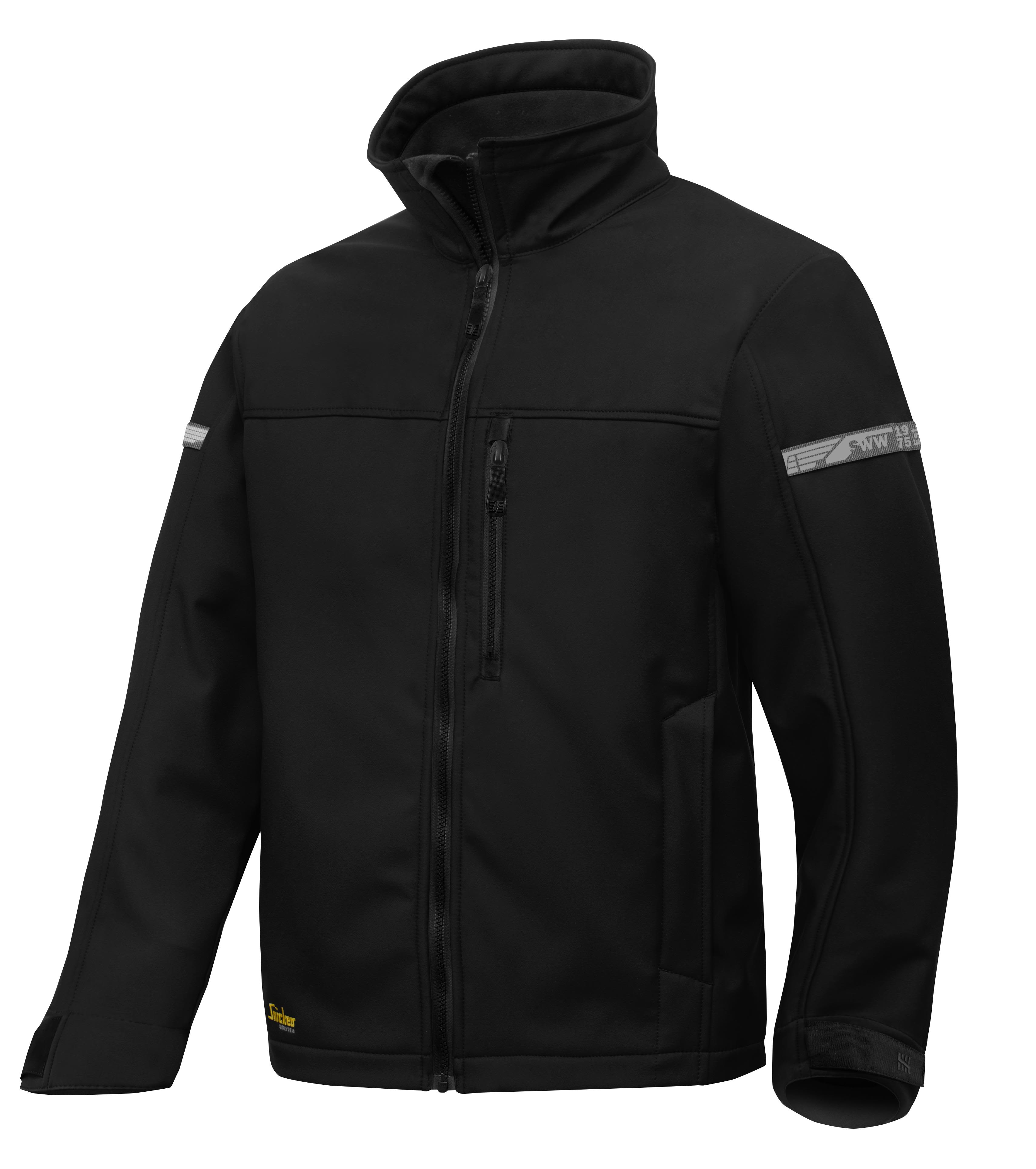 Snickers Workwear 1200 AllroundWork Softshelljakke svart Svart