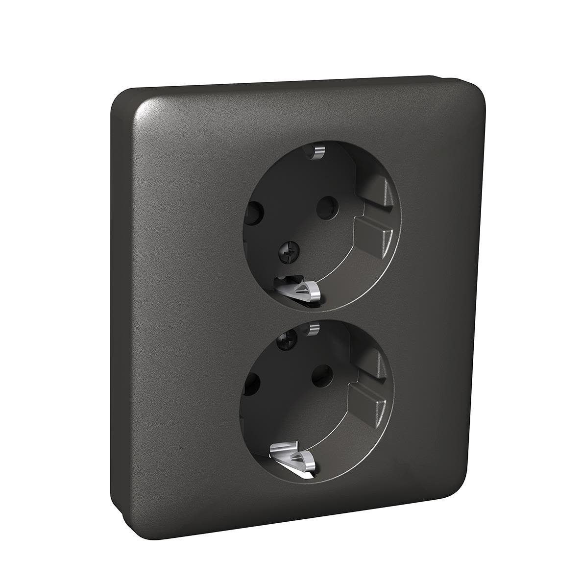 Schneider Electric Exxact Primo WDE003396 Vägguttag 2-vägs, jordat, antracit