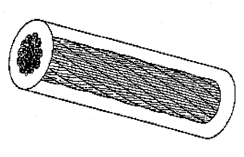 Gunnebo G406234056 Stålsnor Ø 4–5,5 mm x 1 m, FZ, PVC-belagt