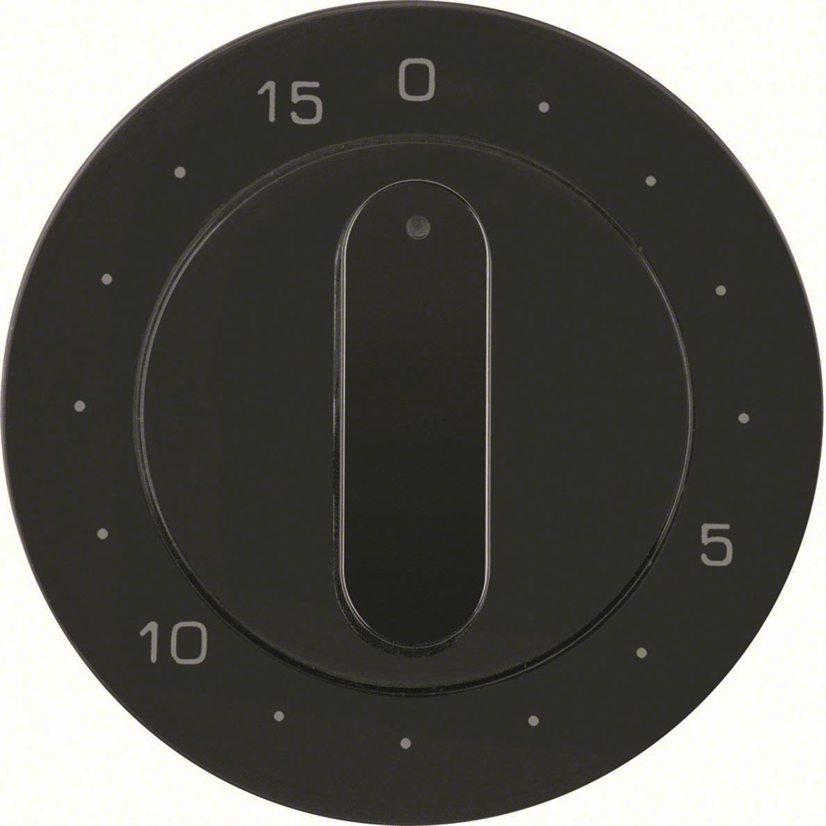 Hager 16322045 Centrumbricka för timer 0-15, R.1/R.3 Svart