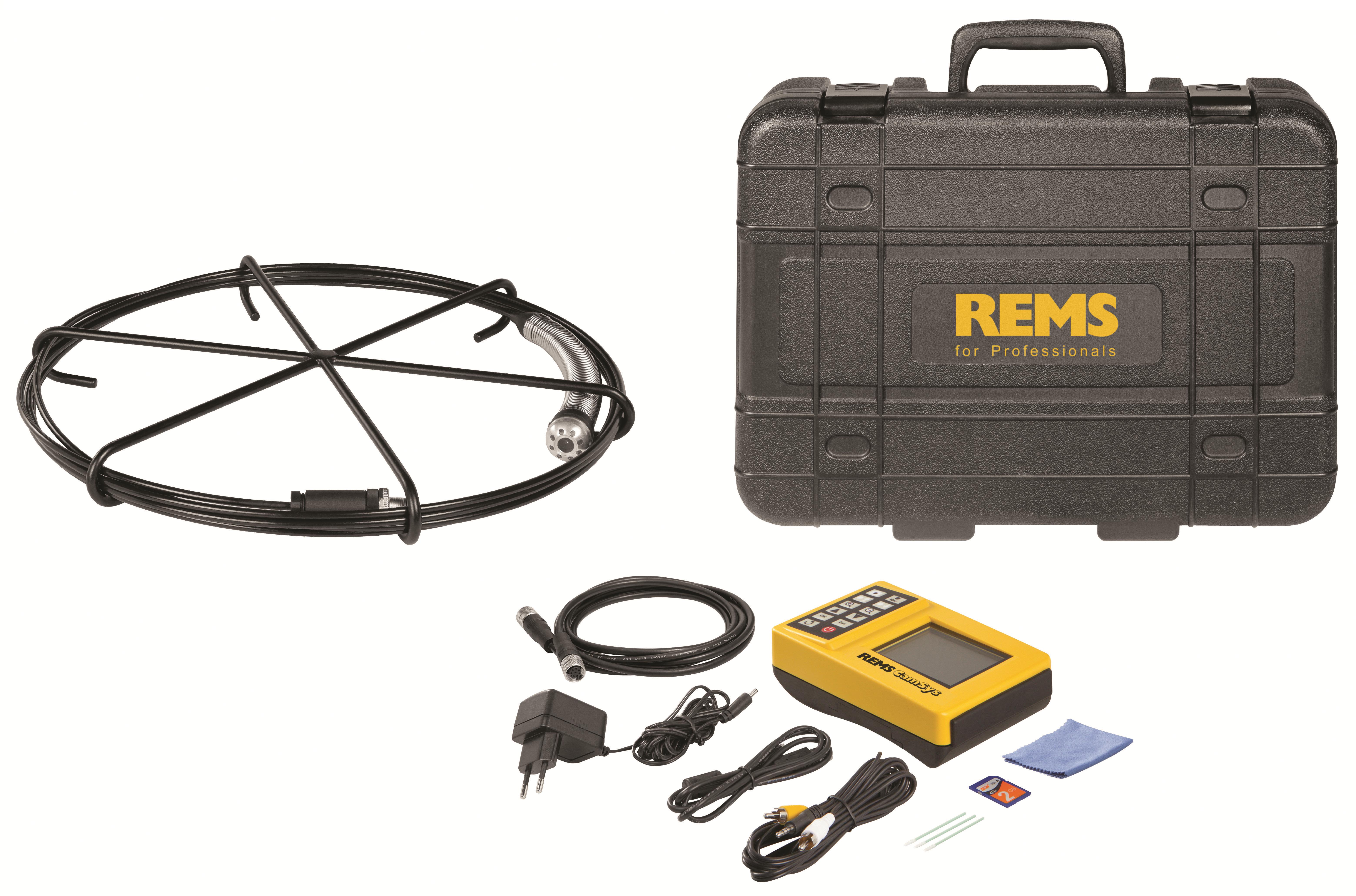 REMS CamSys Set S-Color Kamera Ø40-150 mm, 10 m ledning