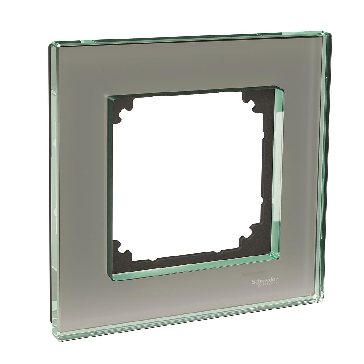 Schneider Electric Exxact Solid Kombinationsram glas, titan 1-fack