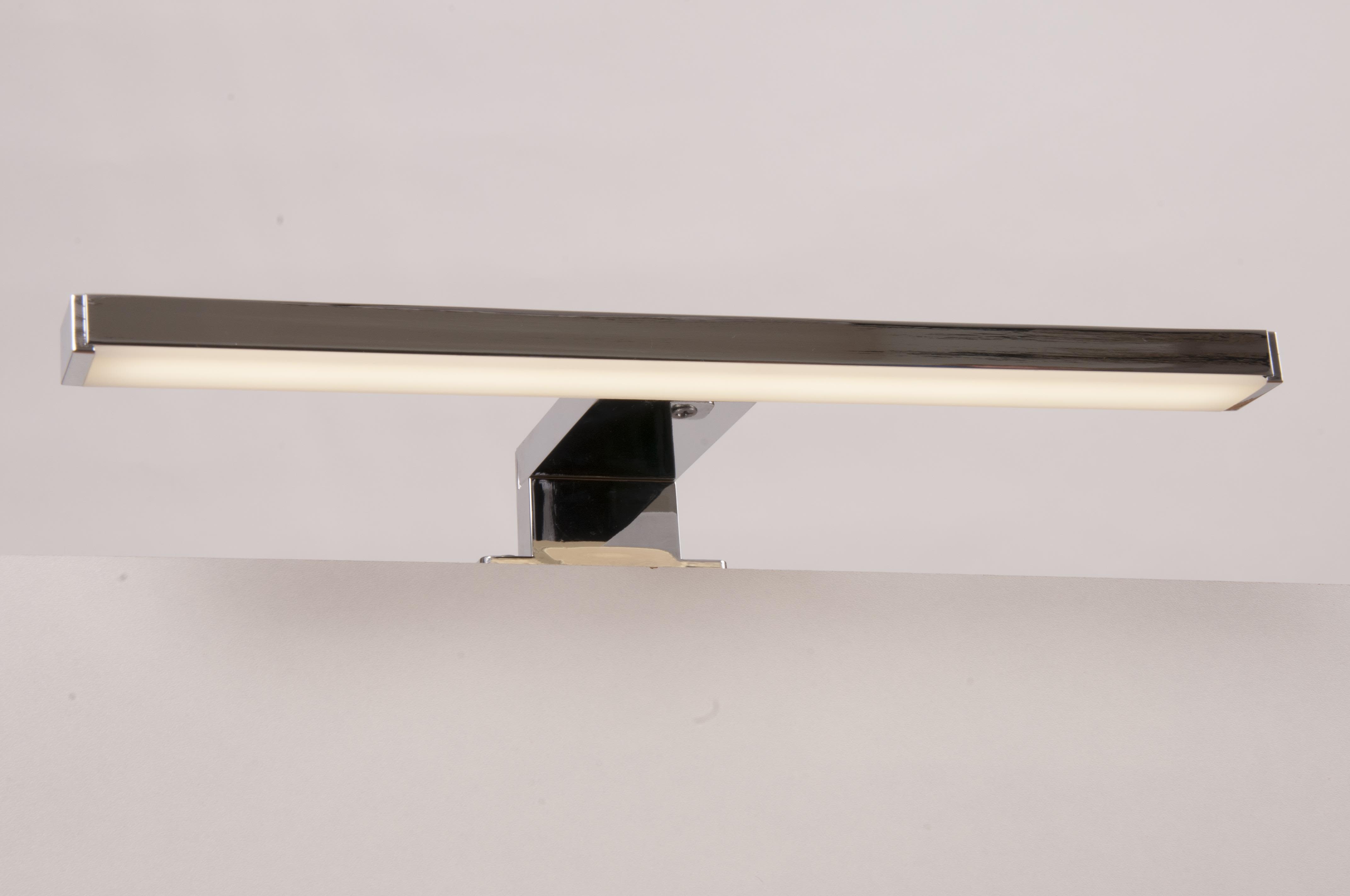 Skånebeslag Skåform Ljusramp 500 x 30 x 115 mm, LED, blankkrom