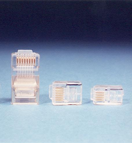 Intronics TD108R Modularkontakt RJ45, UTP 8/8, för rundkabel, 25-pack