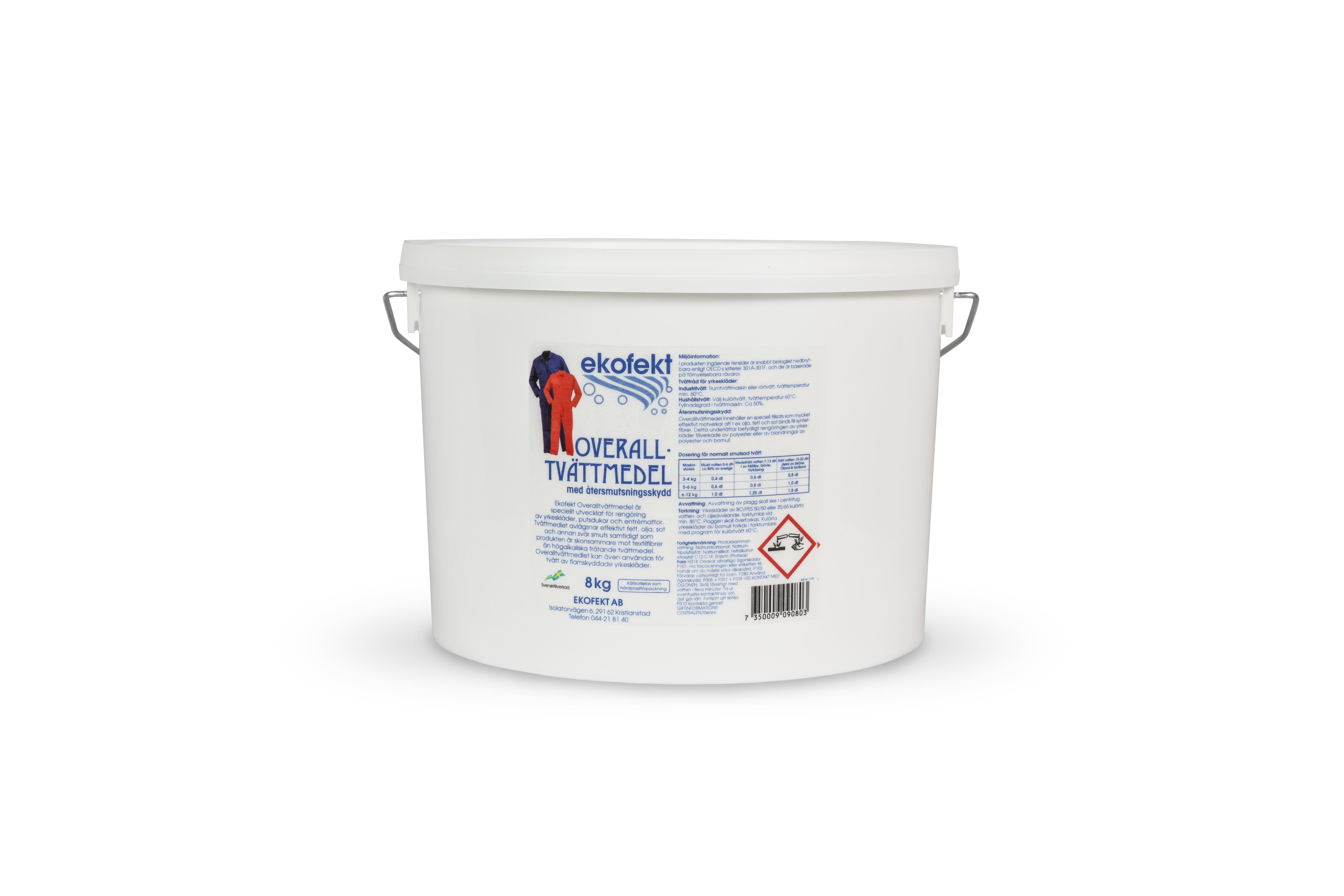 Ekofekt 1141 Overalltvättmedel 8 kg, oparfymerat