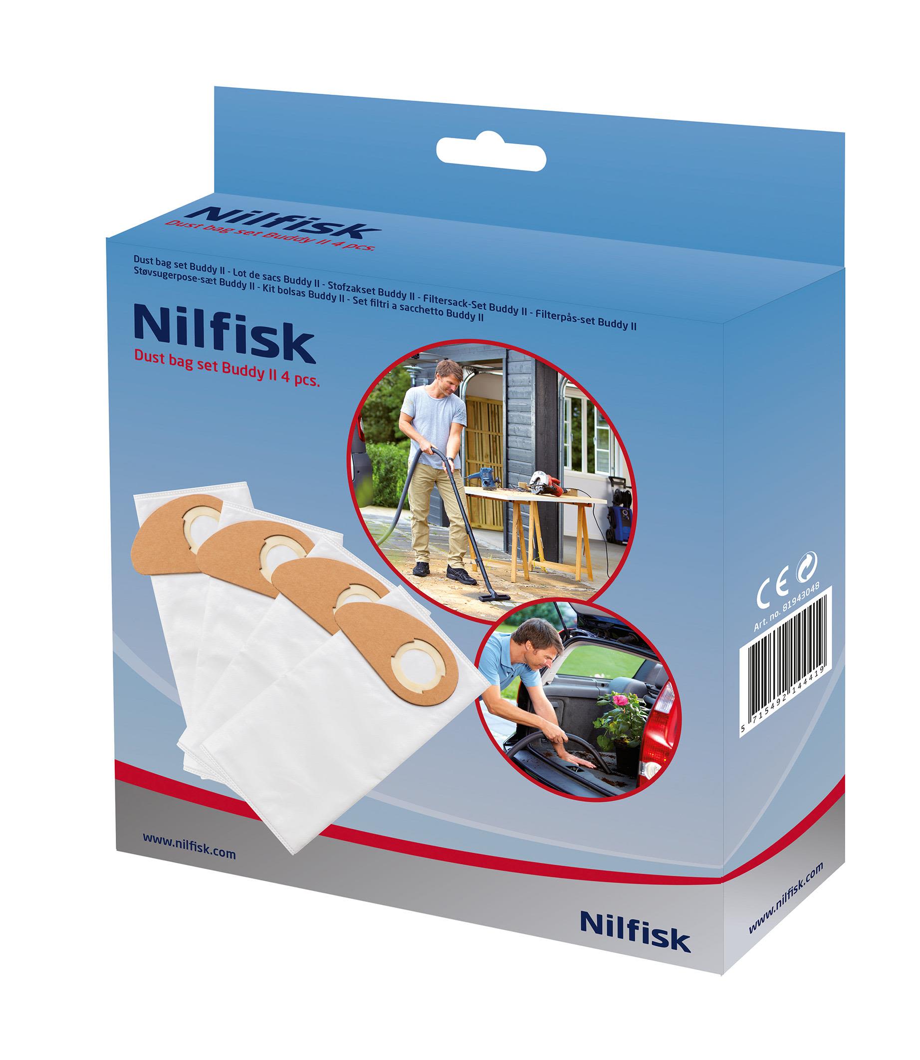 NILFISK Støvsugerposer, syntetfiber, 1x4st. 81943048