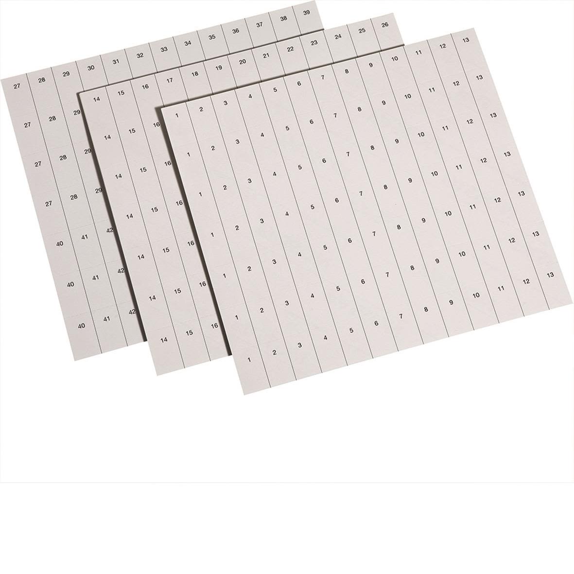 Hager GZ32F Märkremsa 18 moduler, 1-72