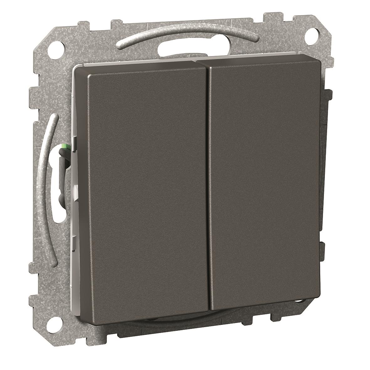 Schneider Electric Exxact Strømbryter antrasitt Kronevender, stikklemme