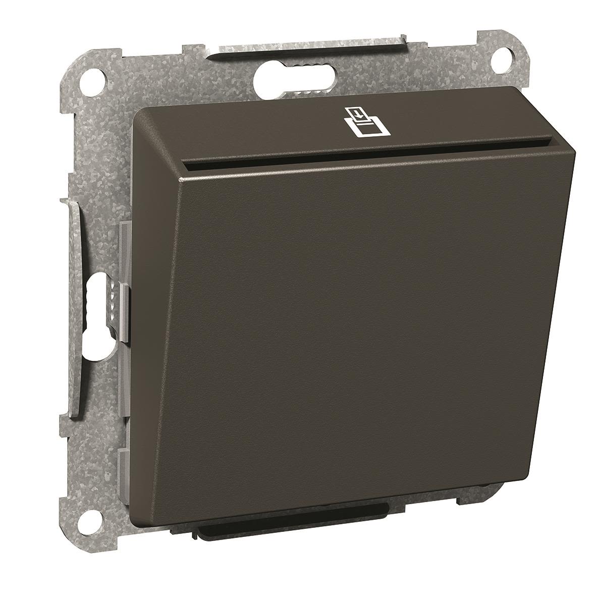 Schneider Electric Exxact Hotellkortsbrytare 2-polig Antracit