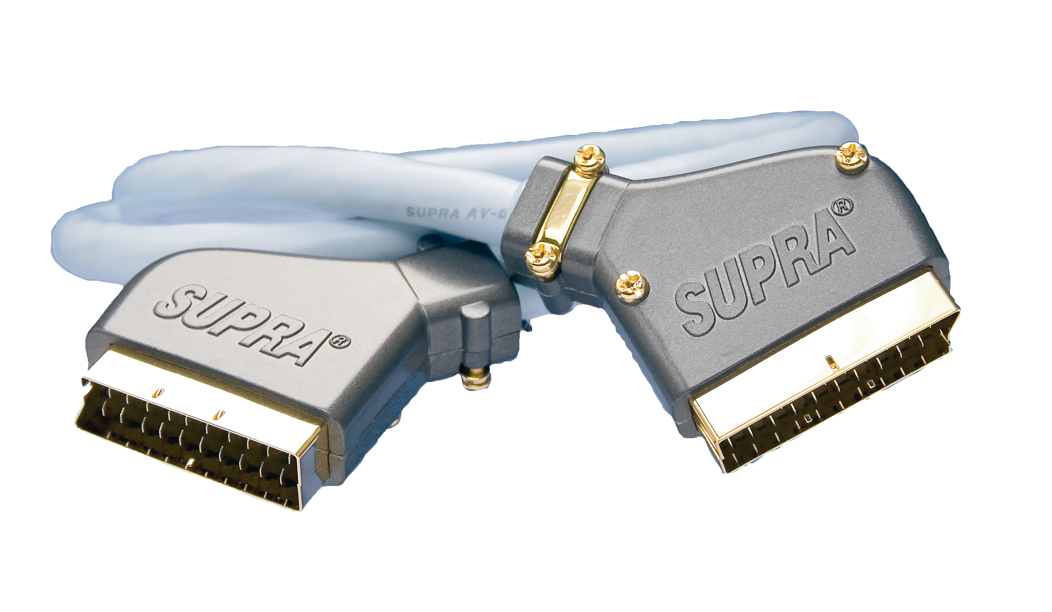 SUPRA 1001900719 Scartkablage 2 x Scart, hane/hane 2 m