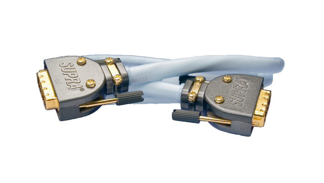 SUPRA 1001101185 Patchkabel 2 x DVI, hann/hann 1 m