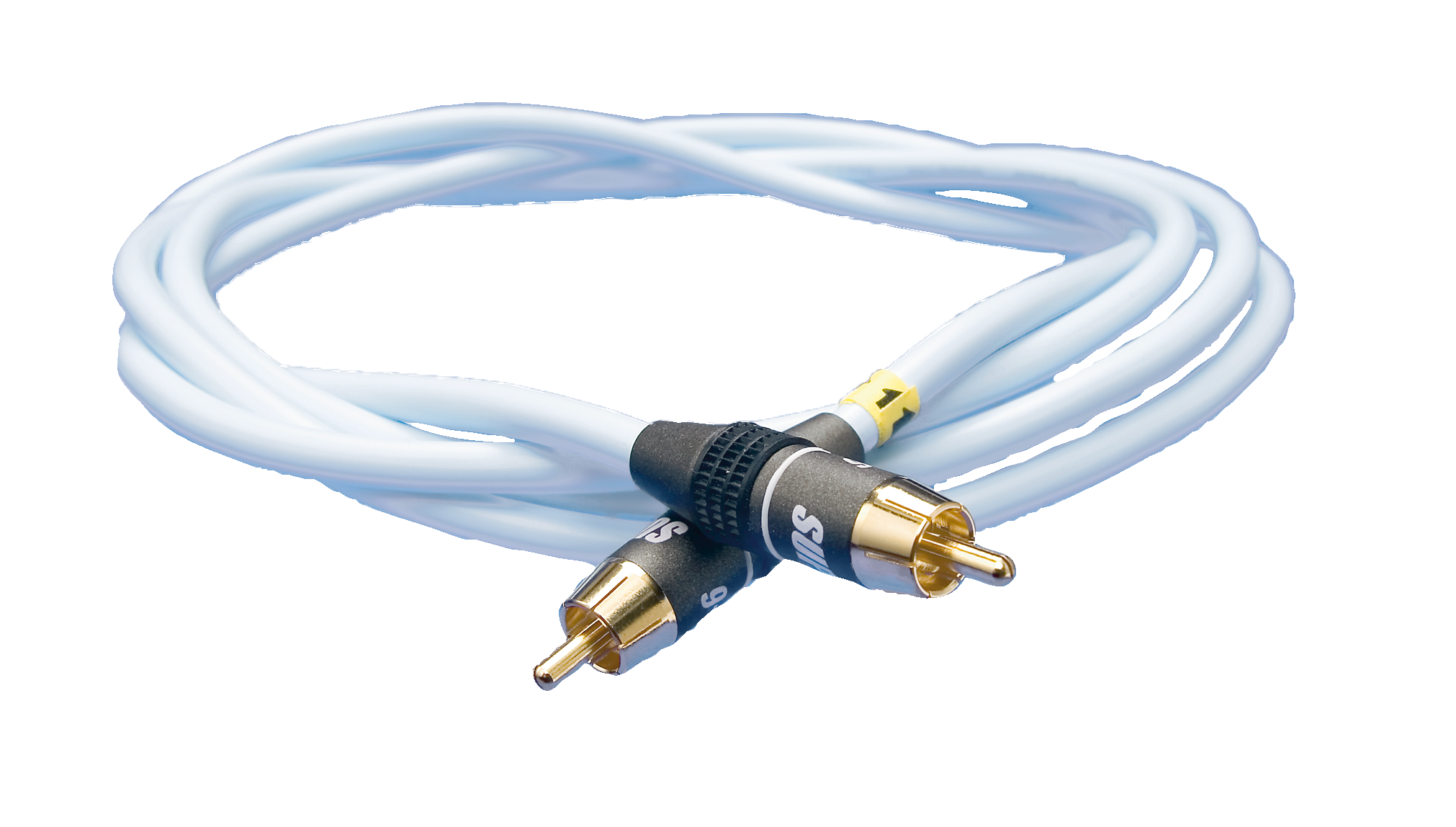 SUPRA 1001905007 Subwoofer-kabel 2 x Cinch, hann/hunn 12 m
