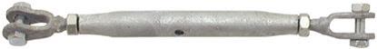 Gunnebo A401516 Strekkfisk støtte-støtte, galvanisert M16-gjenge, 1,2T