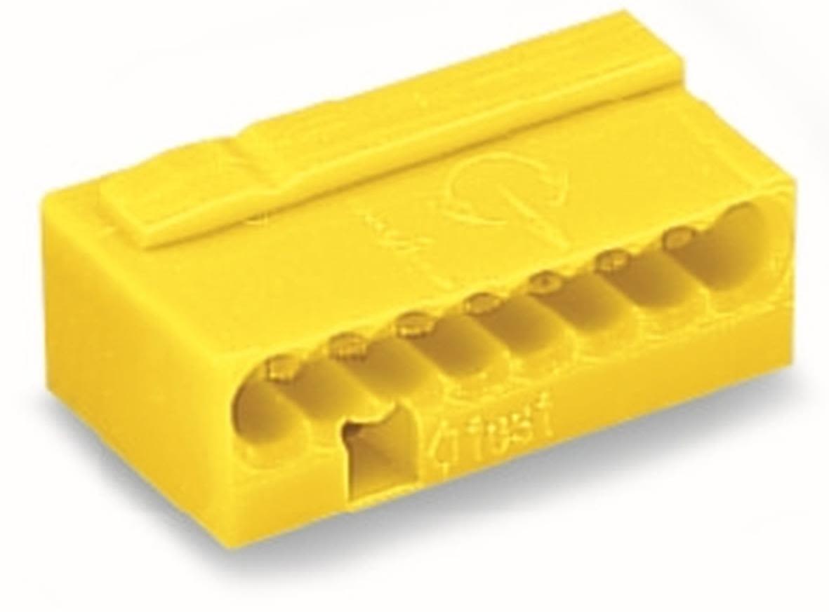 Wago 243-508 Klämma 7 x 10 x 18 mm, 50-pack Gul