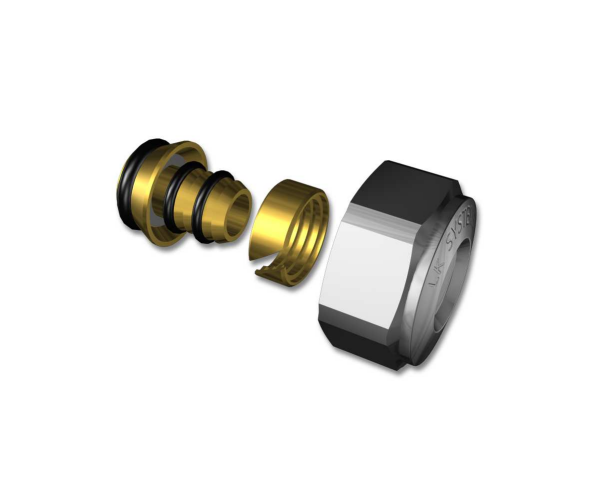 LK Systems 2419468 Anslutningskoppling till värmekretsfördelare 20 x 2,0 mm