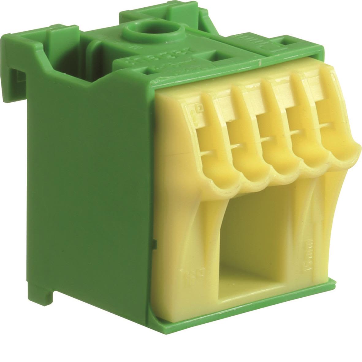 Hager KN06E Jordplint för skruvlösa förbindningar 1x16 + 5x4 mm²