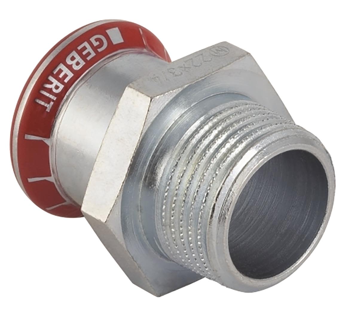 Geberit 1552651 Övergångsmuff 22 x 15 mm, utv. gänga