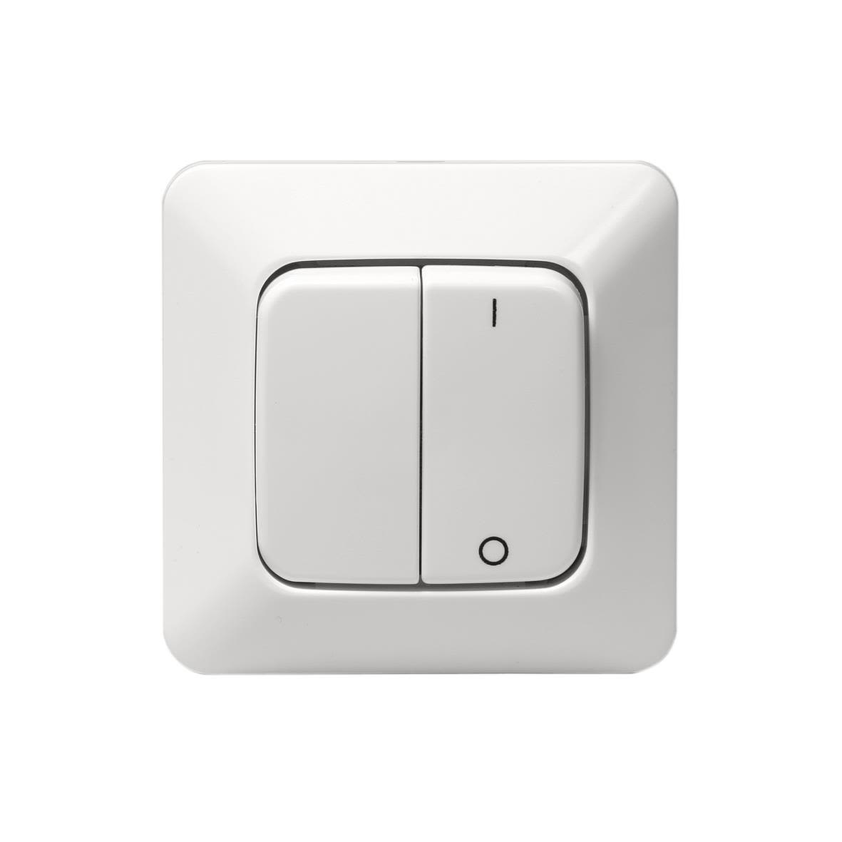 ABB 10621U2 Strømbryter innfelt, IP20, alpinhvit 2 + 1 pol