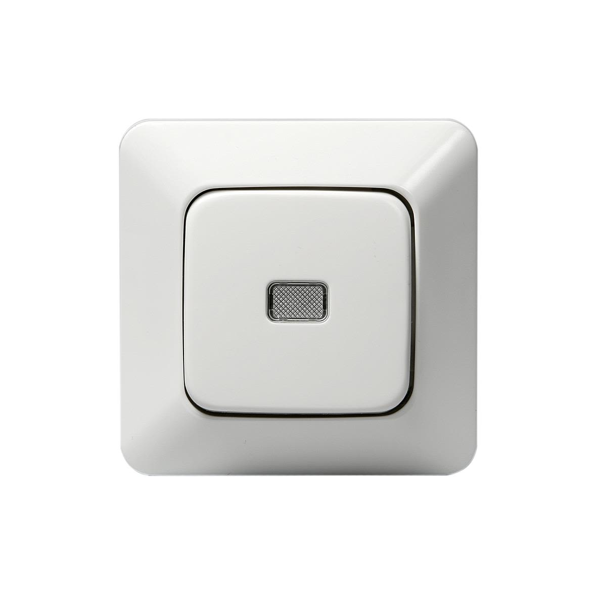 ABB 1466UGL2 Trykknapp innfelt, IP20, alpinhvit Trapp