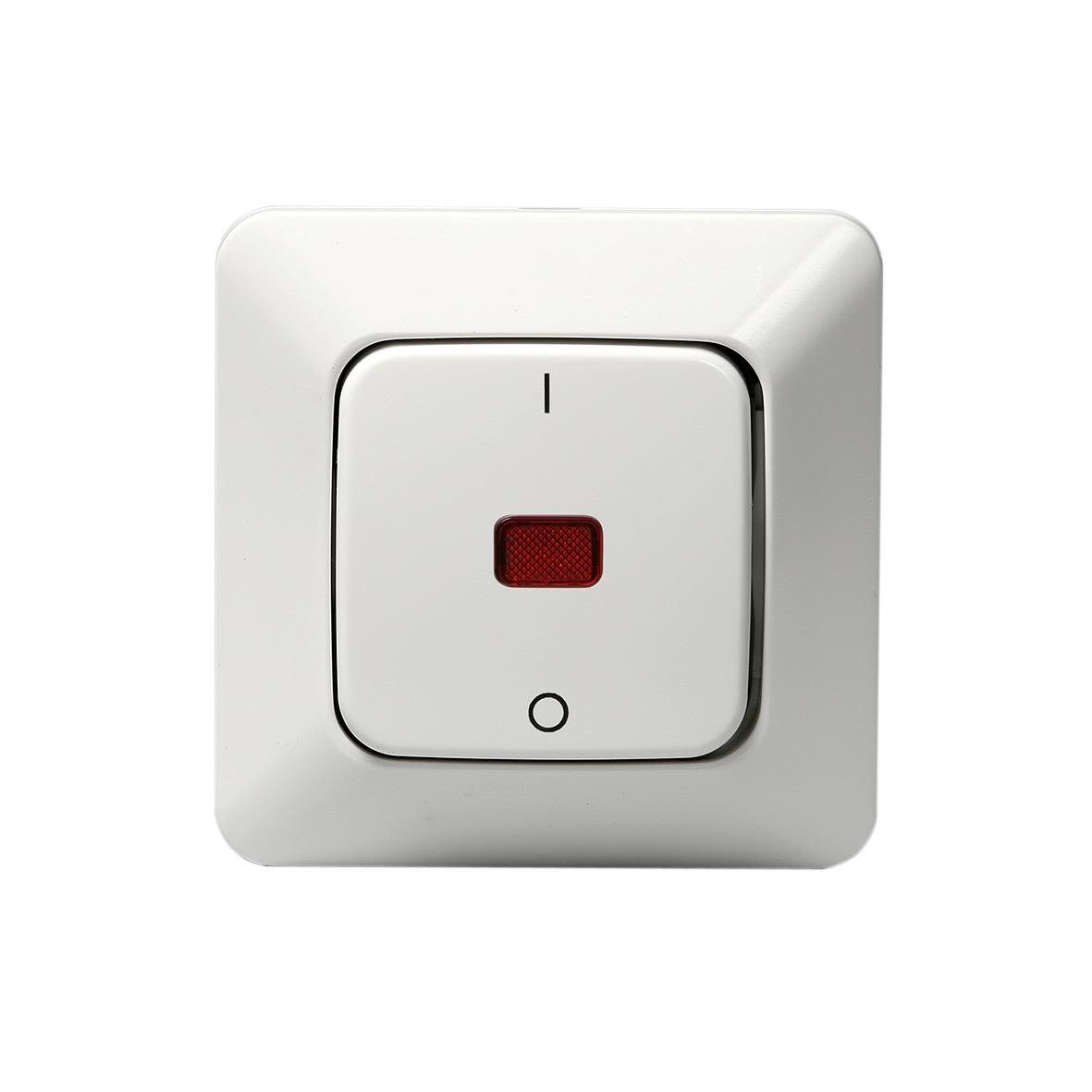 ABB 1062UK2 Strømbryter innfelt, IP20, alpinhvit, med belysning 2-polet