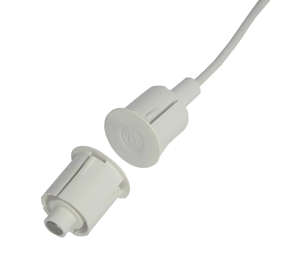 Alarmtech MC 370-S31 Högsäkerhetskontakt 1 öppnande kontakt, inbyggd 2 m kabel