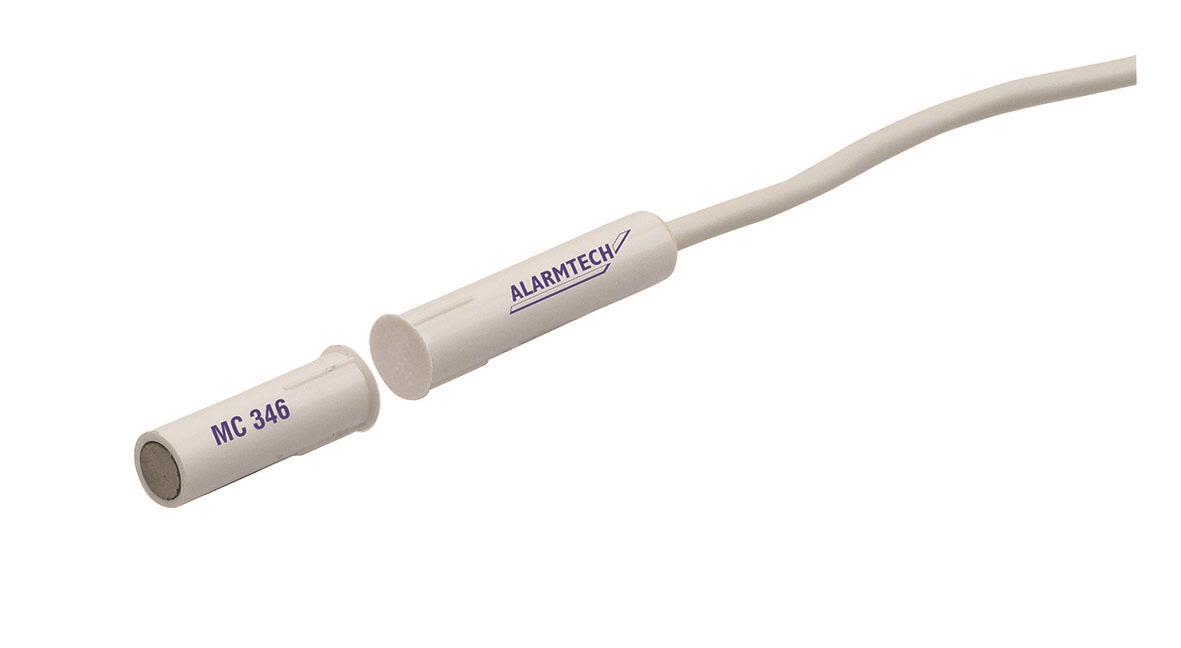 Alarmtech MC 346 Magnetkontakt inbyggd, vit 2 m kabel