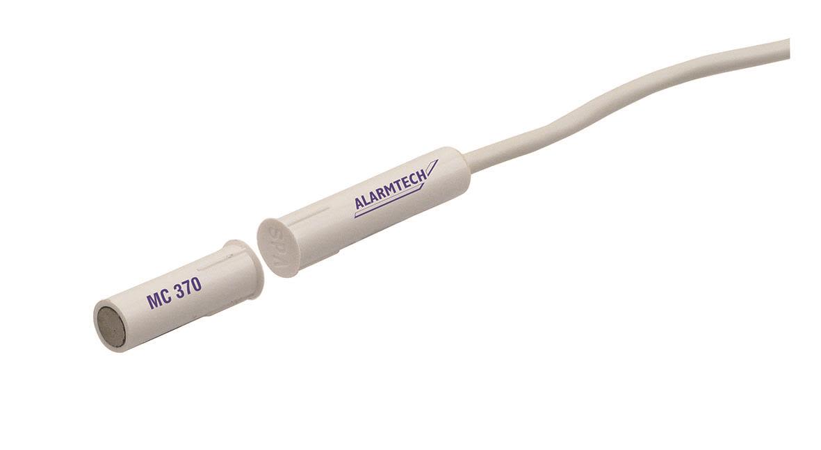 Alarmtech MC 370-10 Högsäkerhetskontakt 9 mm sensor, inbyggd 10 m kabel