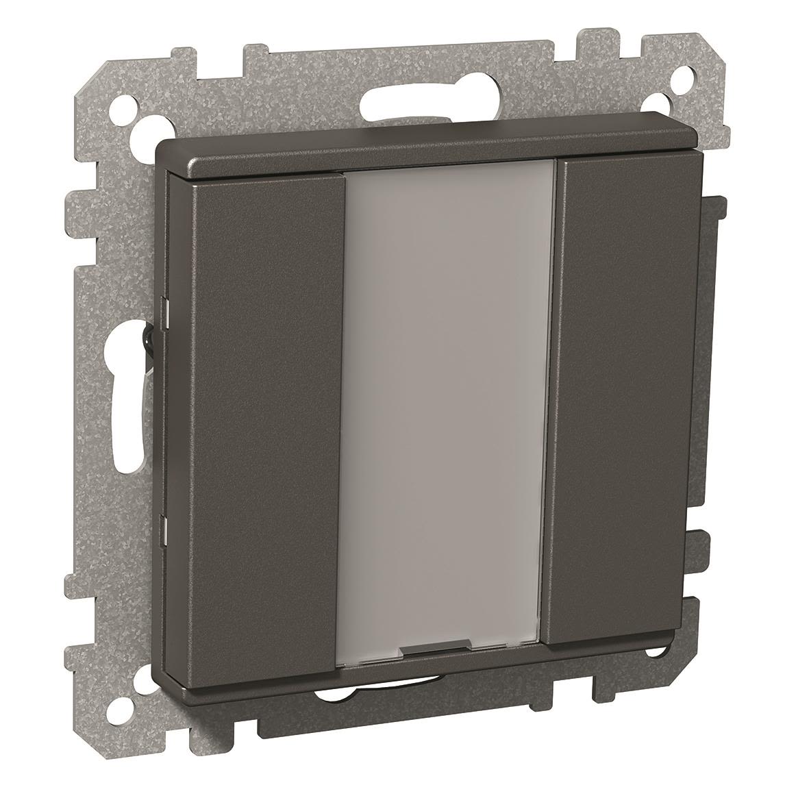 Schneider Electric Exxact KNX Trykknapp 2 kanaler Antrasitt