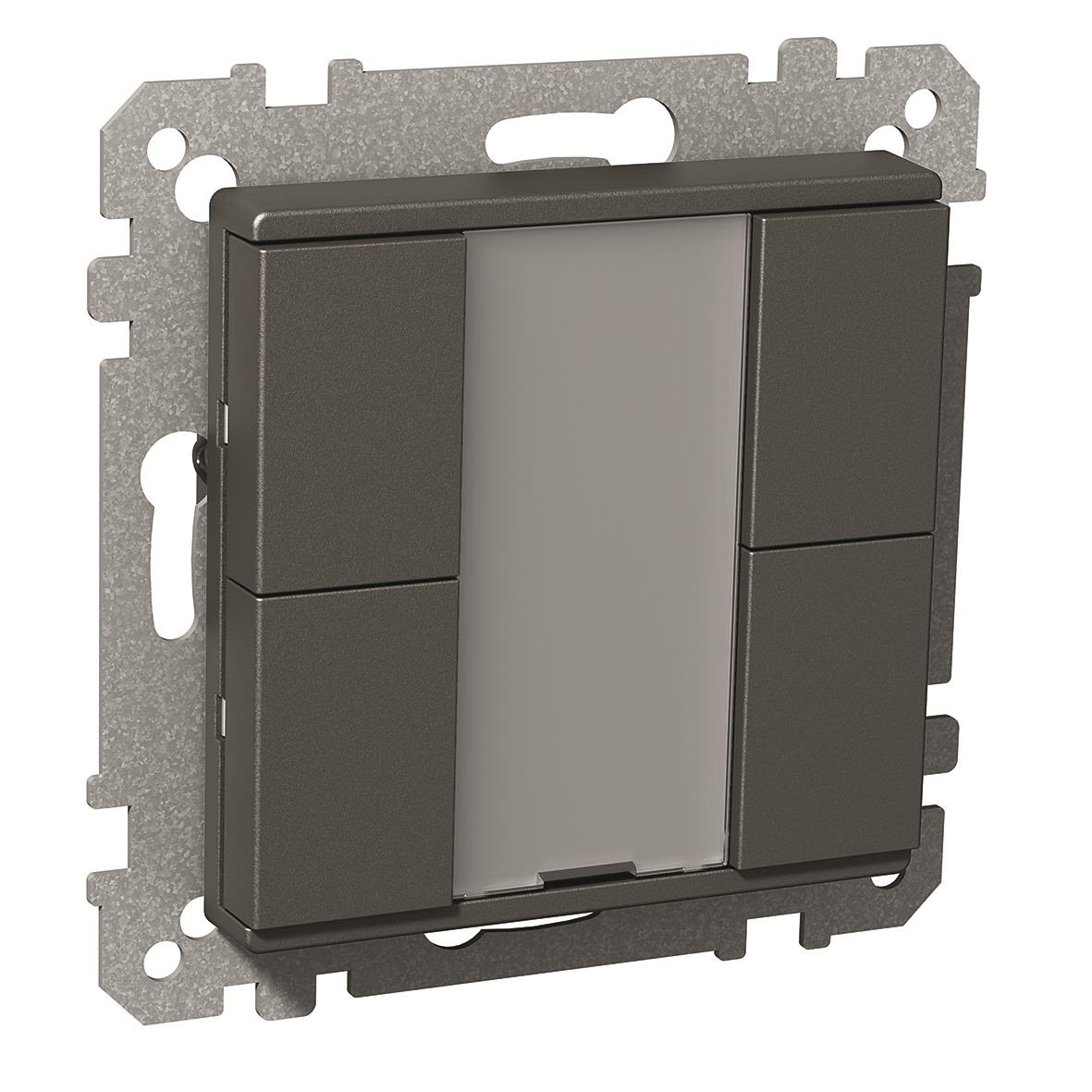 Schneider Electric Exxact KNX Tryckknapp 4 kanaler Antracit