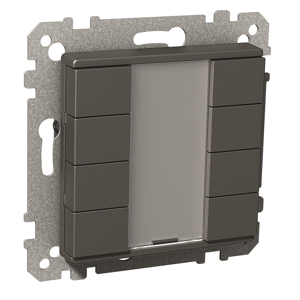 Schneider Electric Exxact KNX Tryckknapp 8 kanaler Antracit