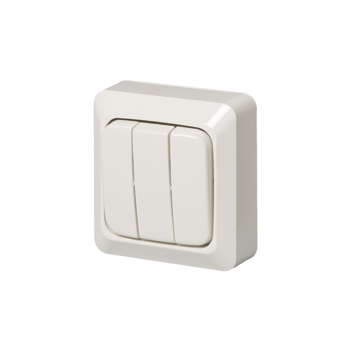 ABB 10631A4 Strømbryter utenpåliggende, IP20 3 x 1 pol