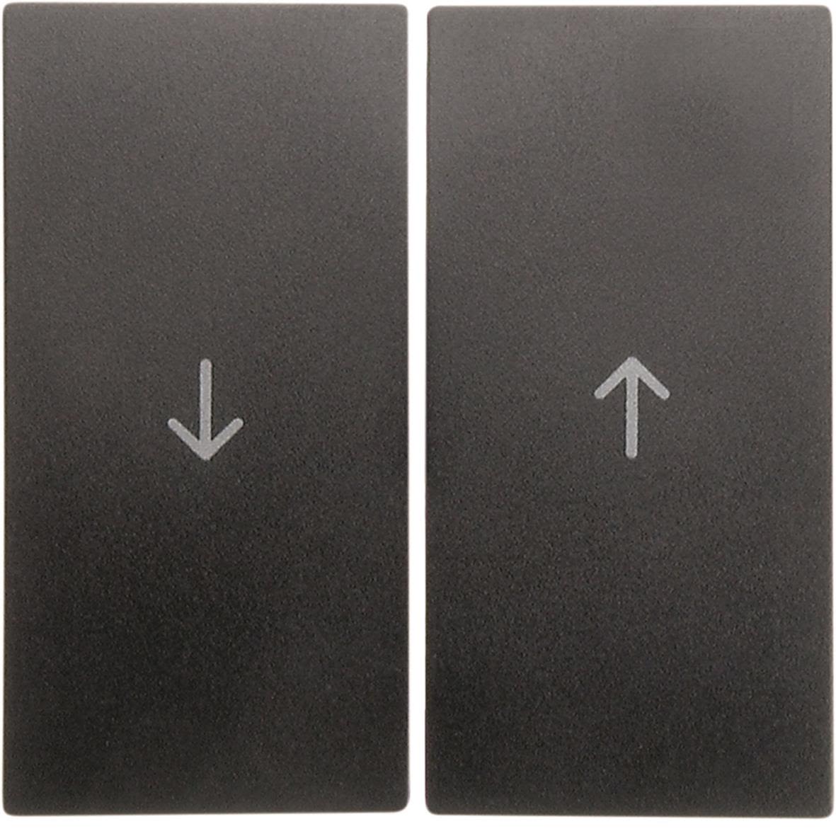 Hager 16251606 Vippa dubbel, pilsymboler Antracit