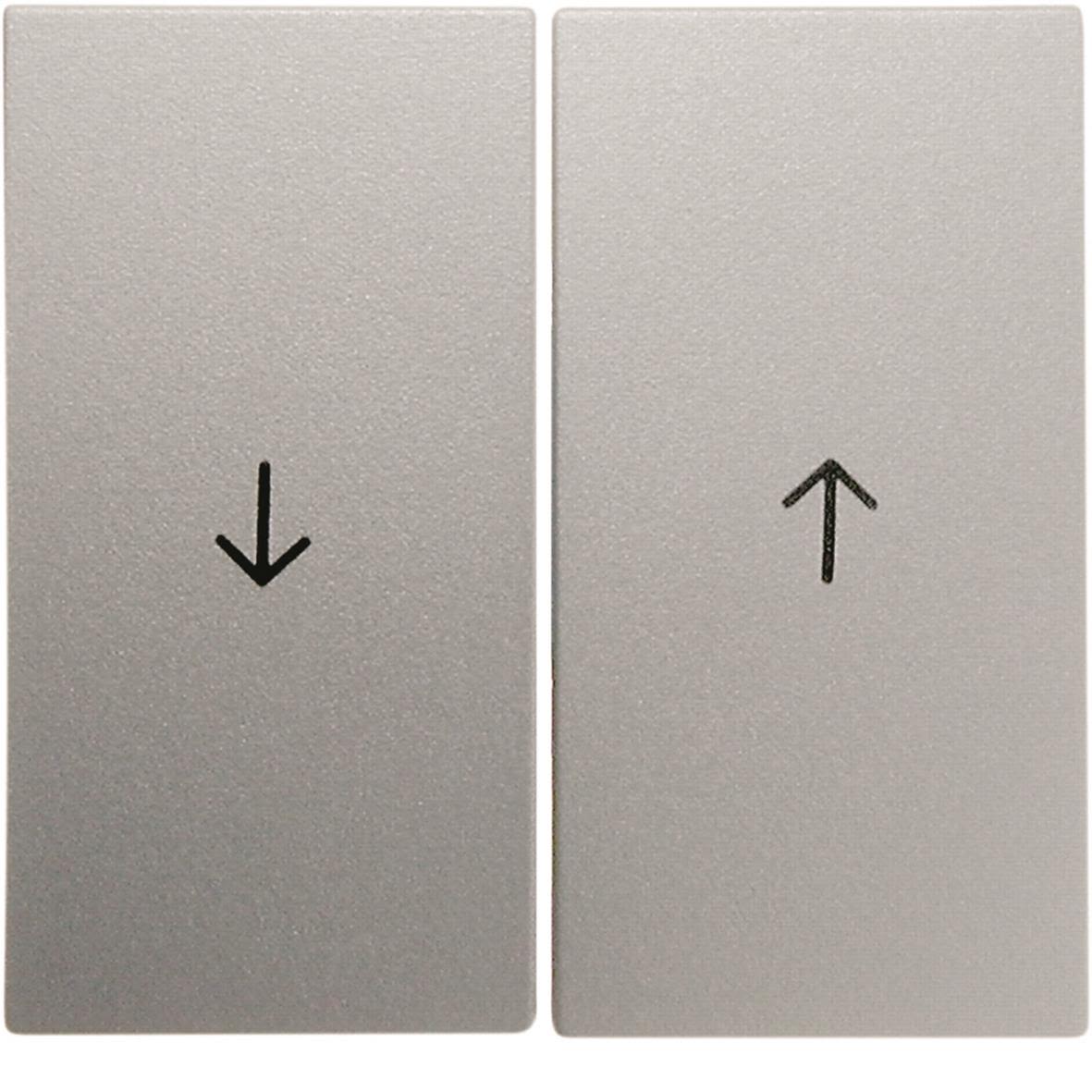 Hager 16251404 Vippa dubbel, pilsymboler Silver