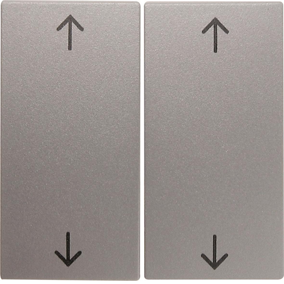 Hager 16441404 Vippa dubbel, 4 pilsymboler Silver