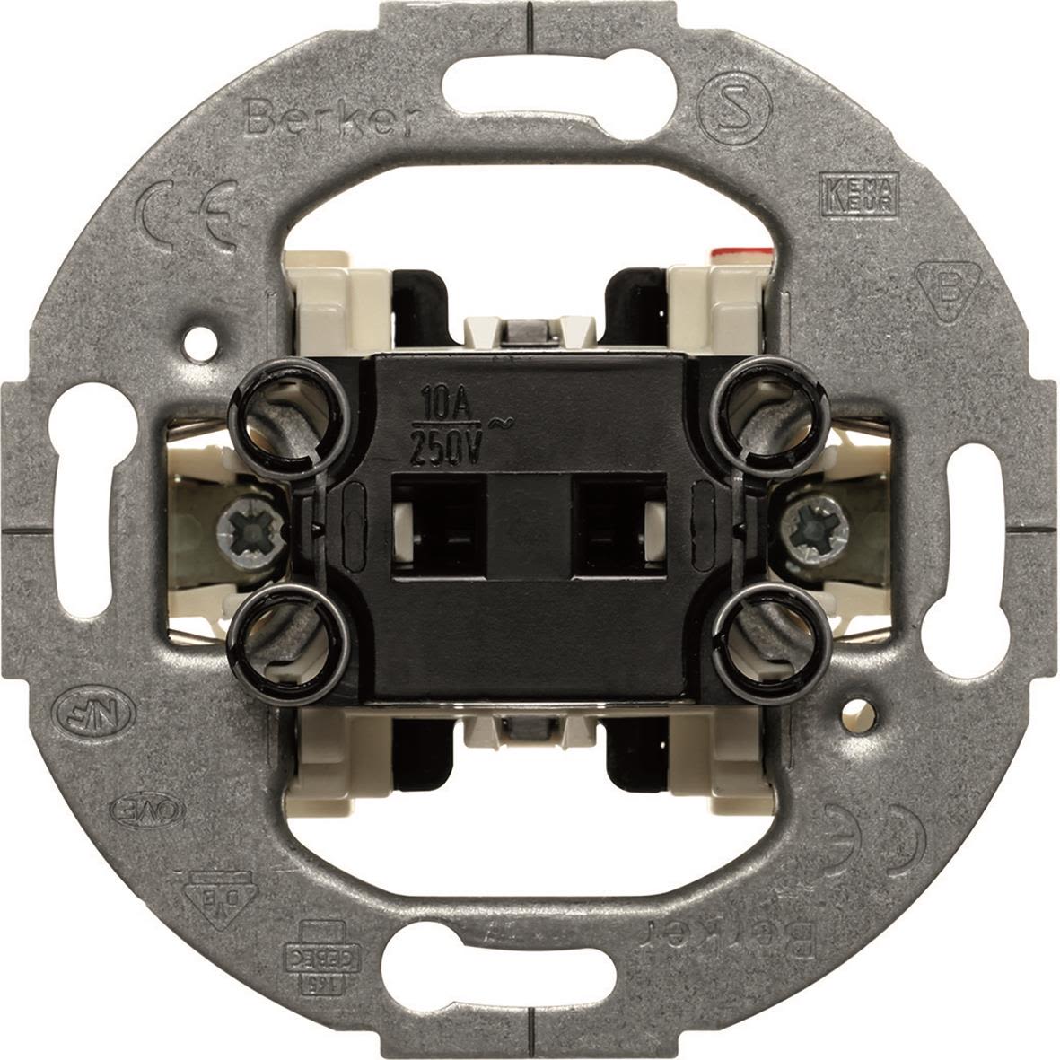 Hager 503601 Tryckknapp trapp/1-pol, rund