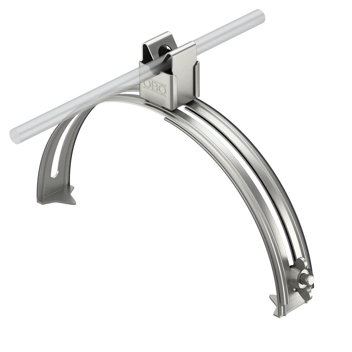 Obo Bettermann 5202833 Nocktegelkramla med snäppklämma 8 mm, rostfritt stål