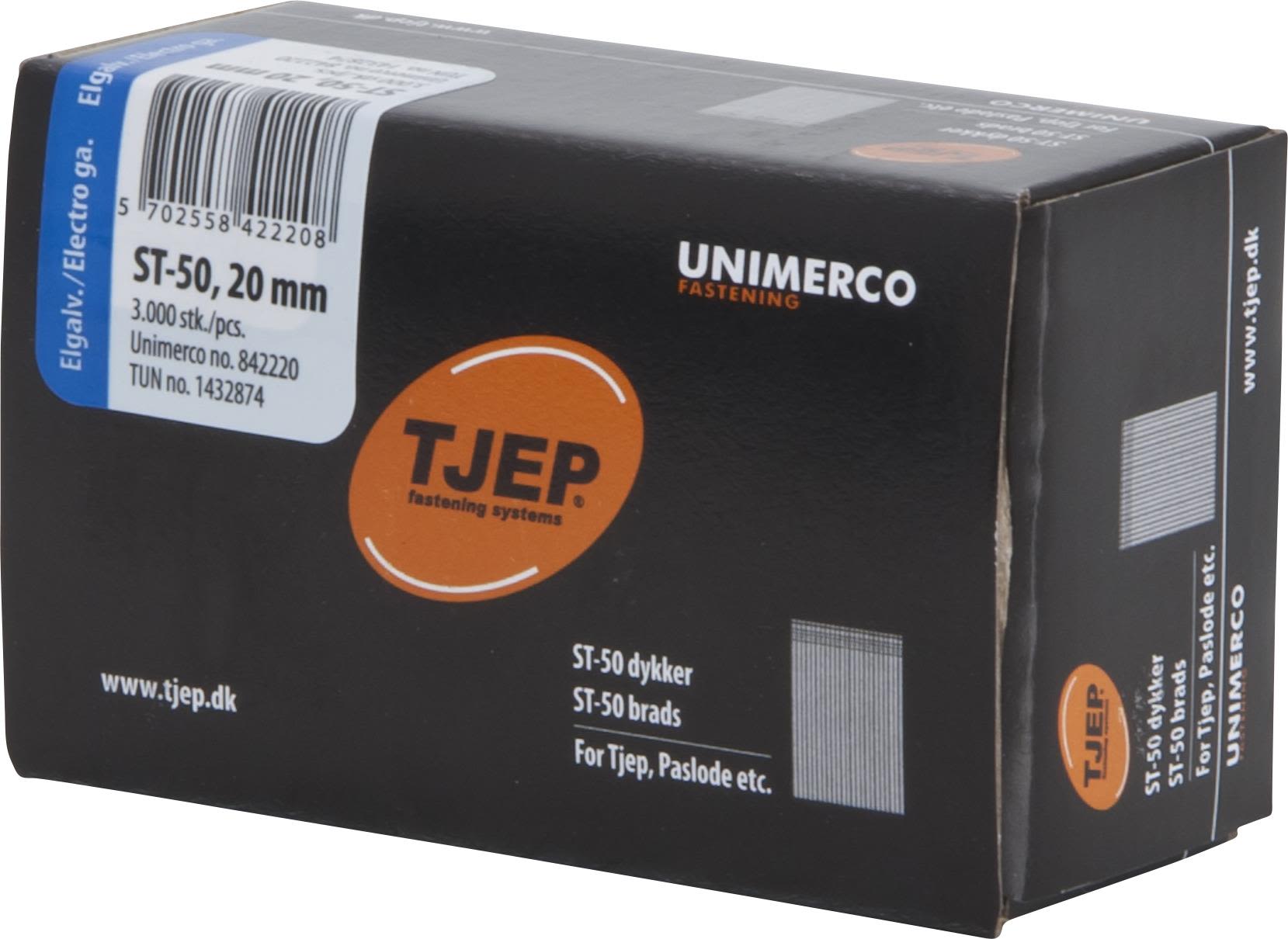 TJEP 842225 Dykkert ST-50, FZB 1,8 x 25 mm, 3000-pakning