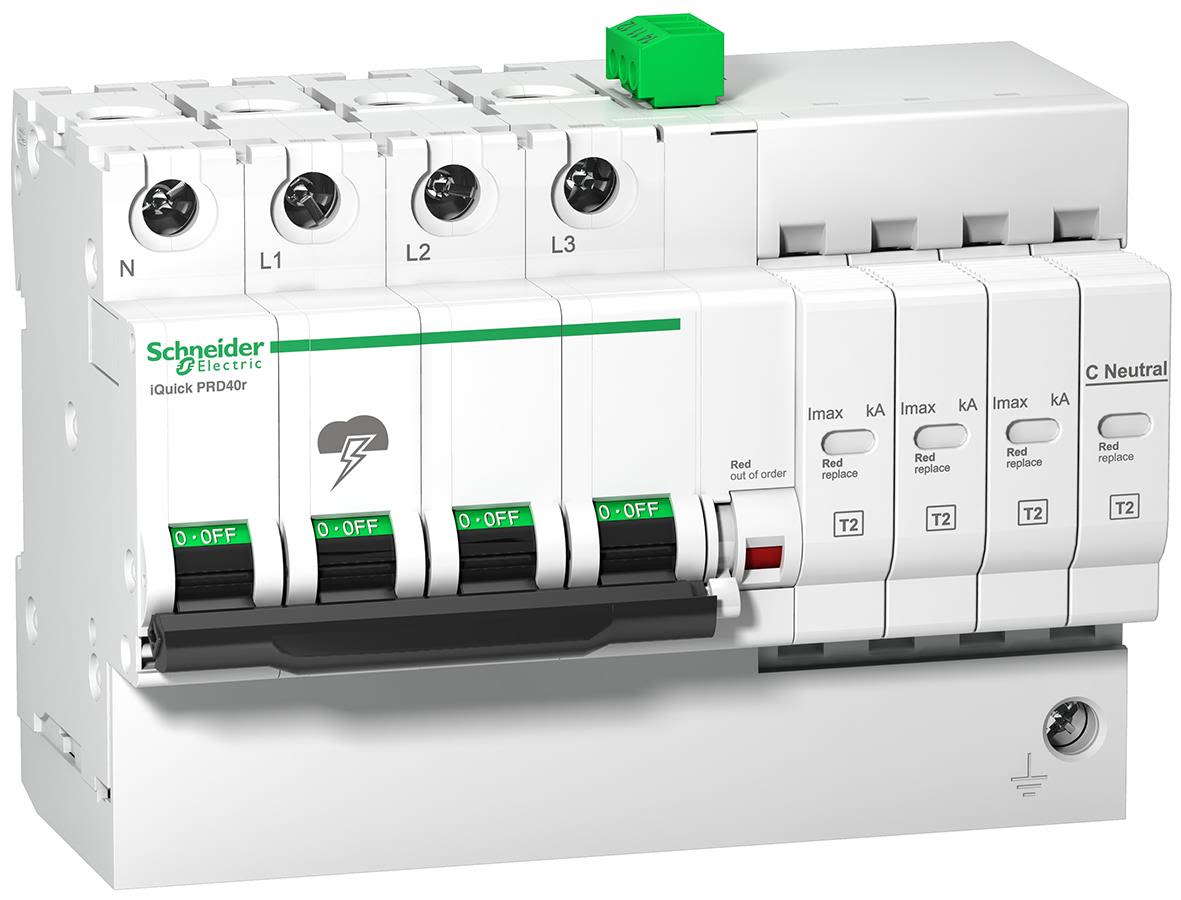 Schneider Electric A9L16297 Överspänningsskydd Quick PRD 20R, typ 2 3P+N