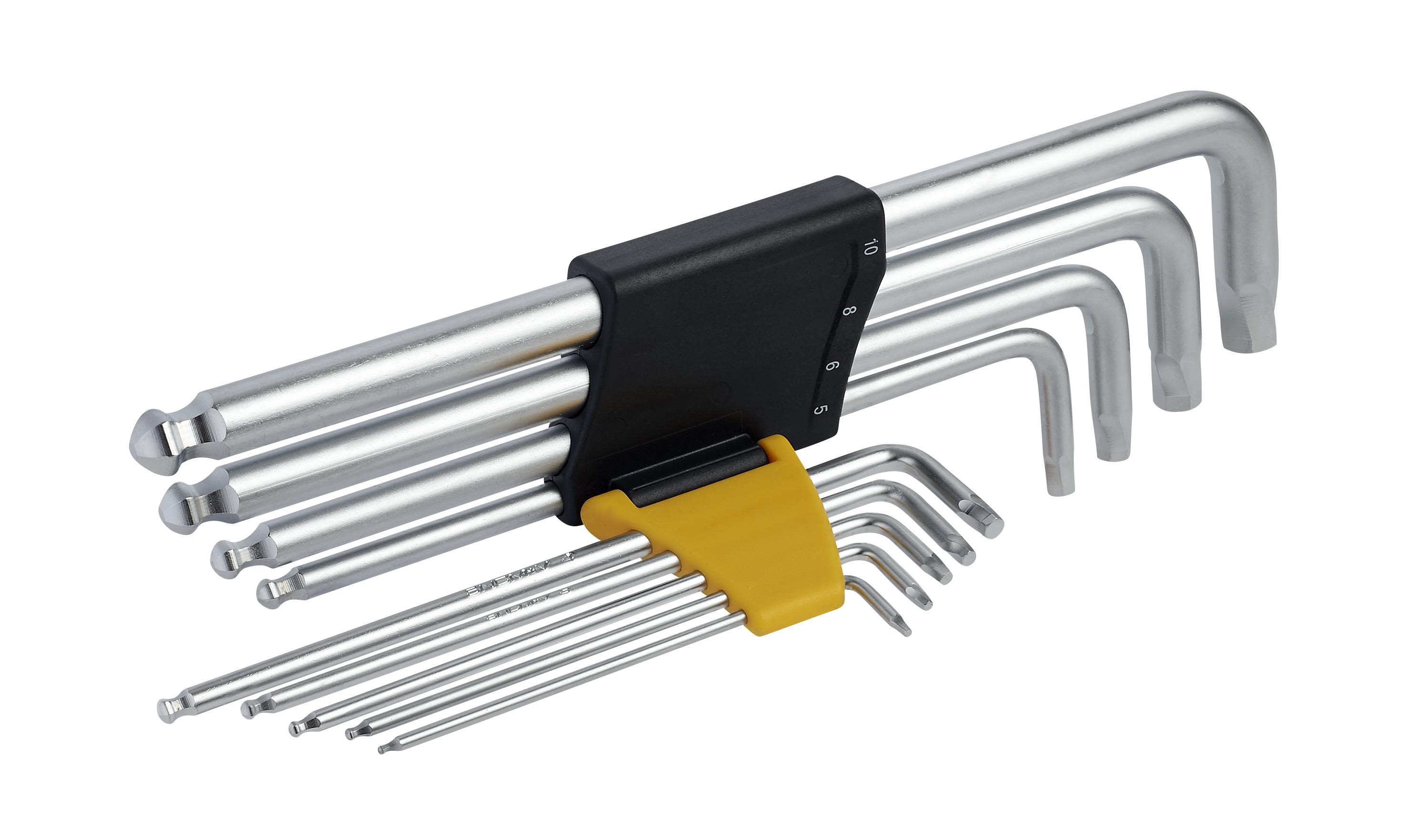 Ironside 100737 Vinkelnyckelsats 9 delar, 1,5-10 mm
