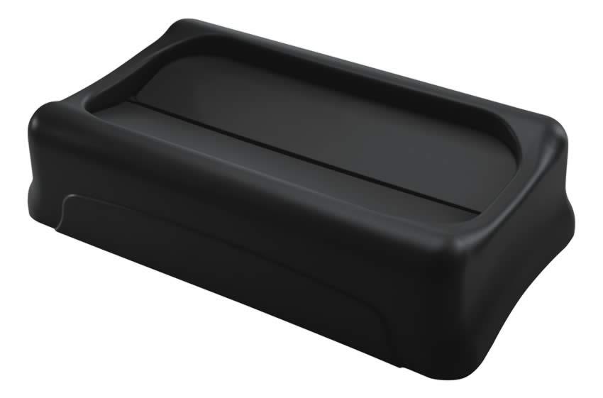 Rubbermaid FG267360BLA Vipplock svart
