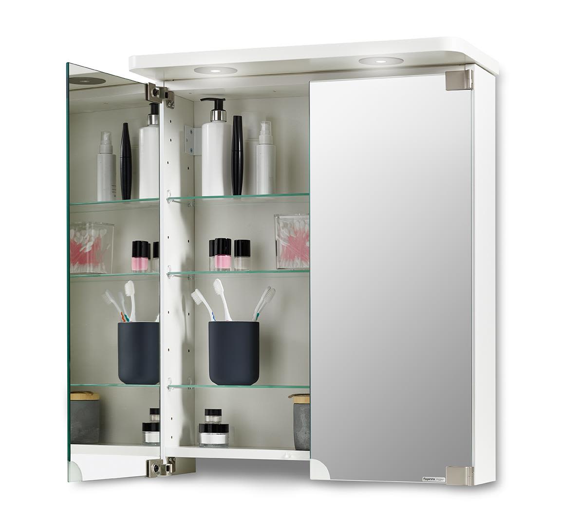 Gårö Plåtprodukter Diamant Spegeldörr 239 x 655 mm,  vänster/höger