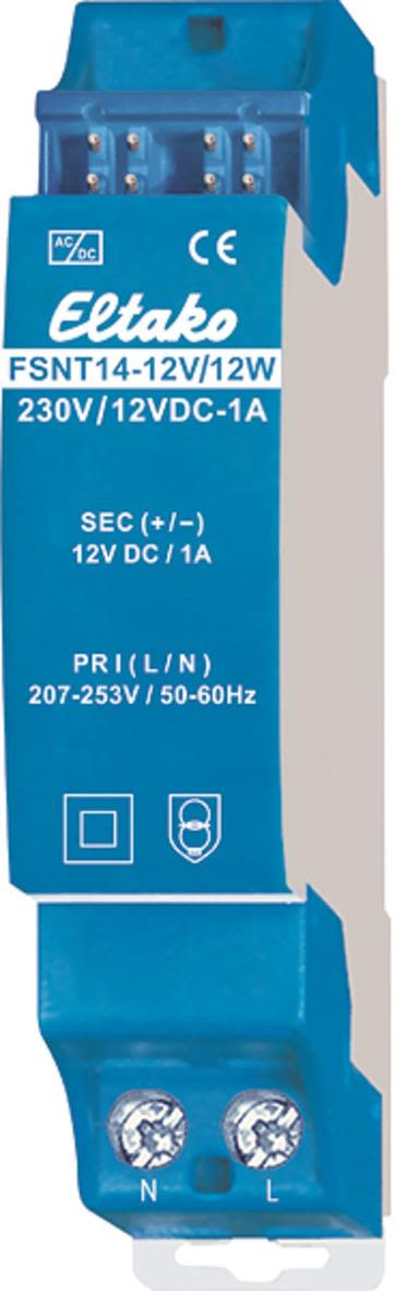 Eltako 30014062 Spänningsaggregat 12V, IP20