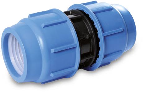 Georg Fischer 3004080142 PEM-koppling PP, rak, plast-plast 25 mm