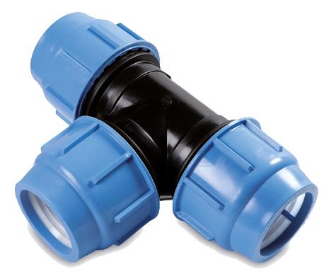 Georg Fischer 3004080862 PEM-koppling PP, T-rör, plast-plast-plast 25 mm