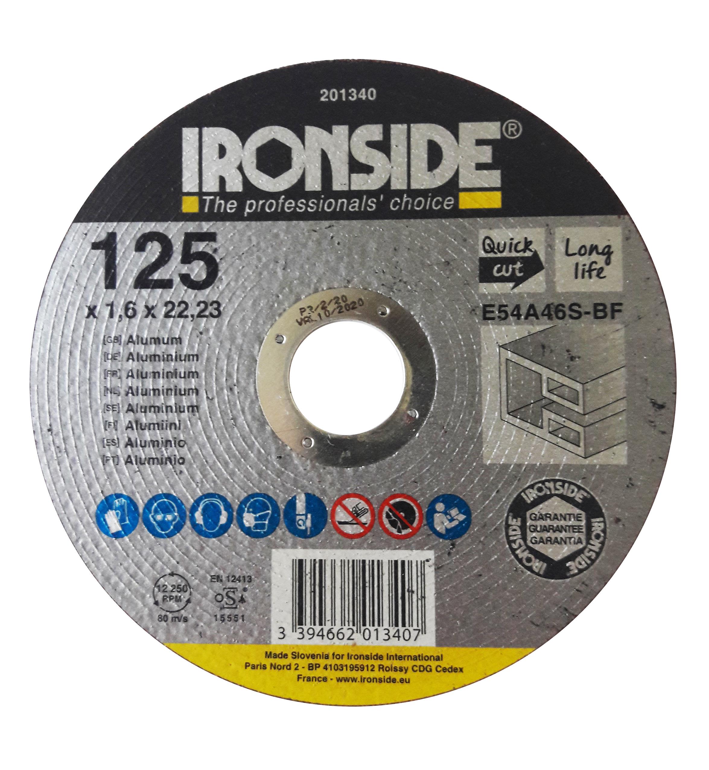 Ironside 201340 Kapskiva F41, E54A, aluminium