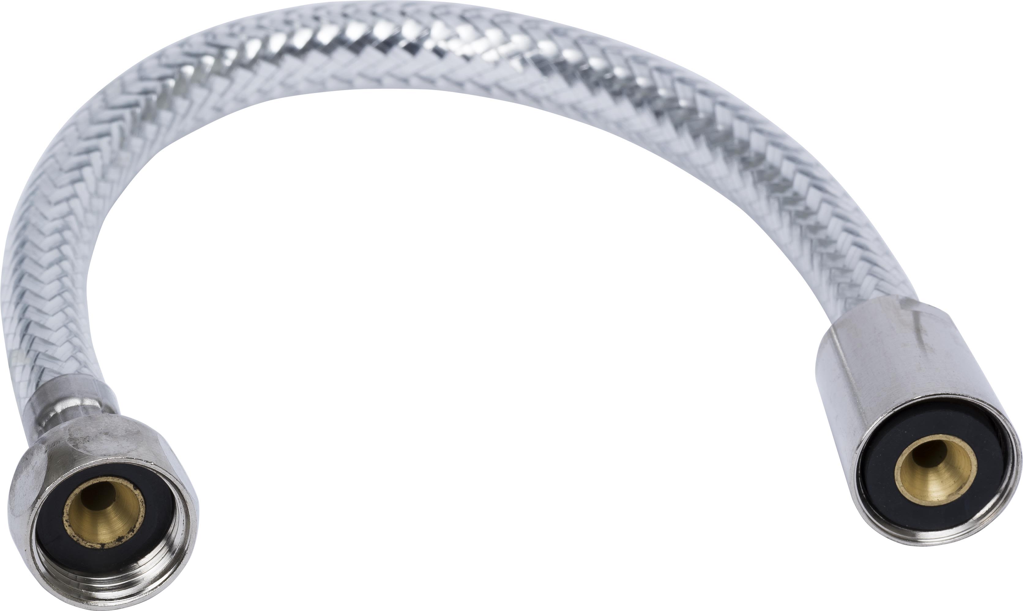 Gelia 3006200012 Anslutningsslang rak, kromad R15x400