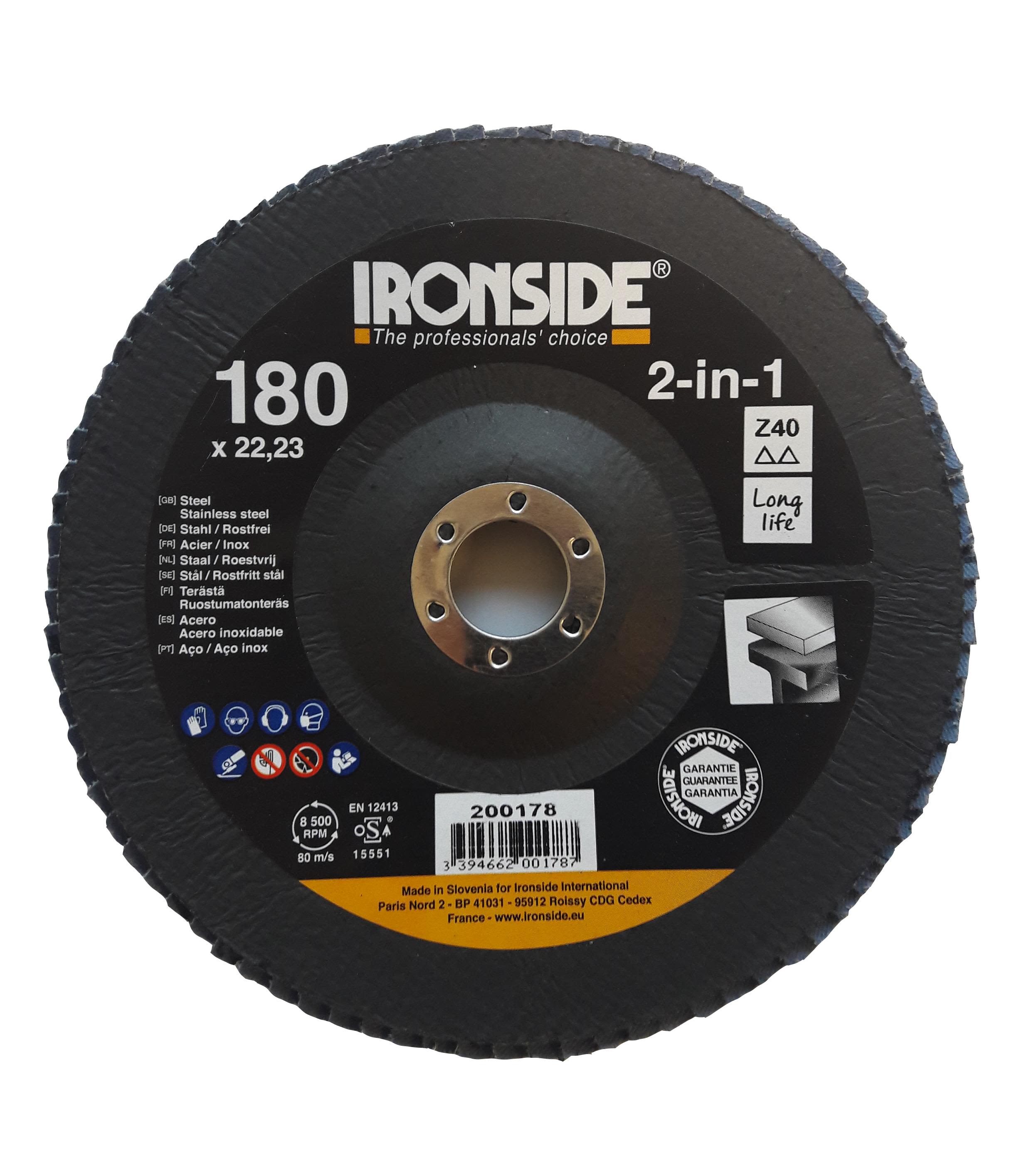 Ironside 200178 Lamellrondell 180 mm Z40
